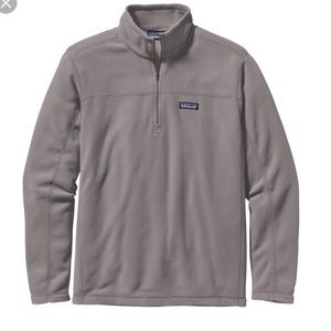 BRAND NEW light grey Patagonia zip pullover